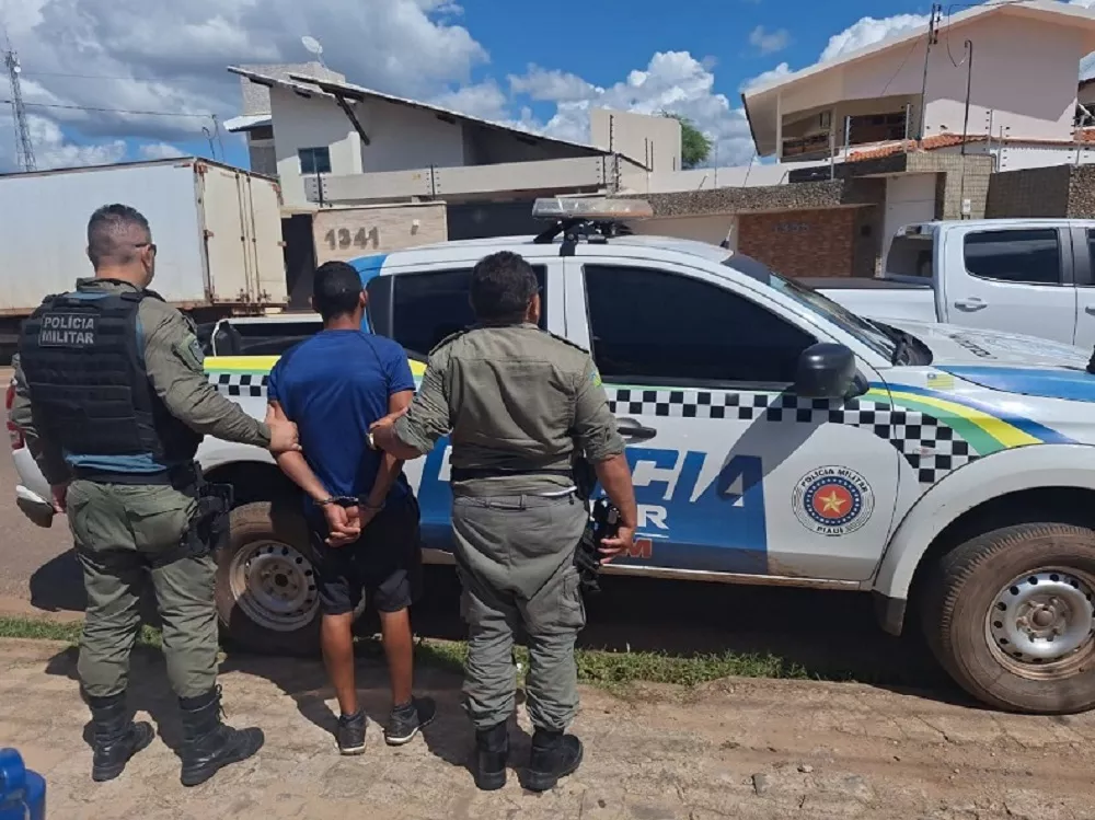 O suspeito foi ouvido pela autoridade policial e aguarda Audiência de Custódia - Foto: PM