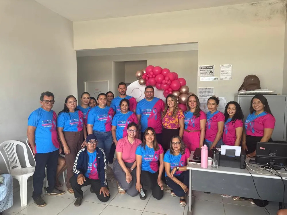 UBS da Chapada dos Mirôs recebe ação do Outubro Rosa com palestra sobre prevenção do câncer de mama
