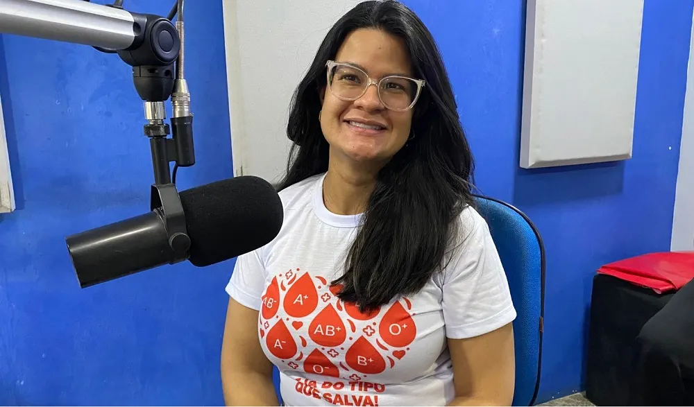 Supervisora técnica do Hemocentro Regional de Picos, Ludmilla Alencar (Foto: Daniela Meneses)