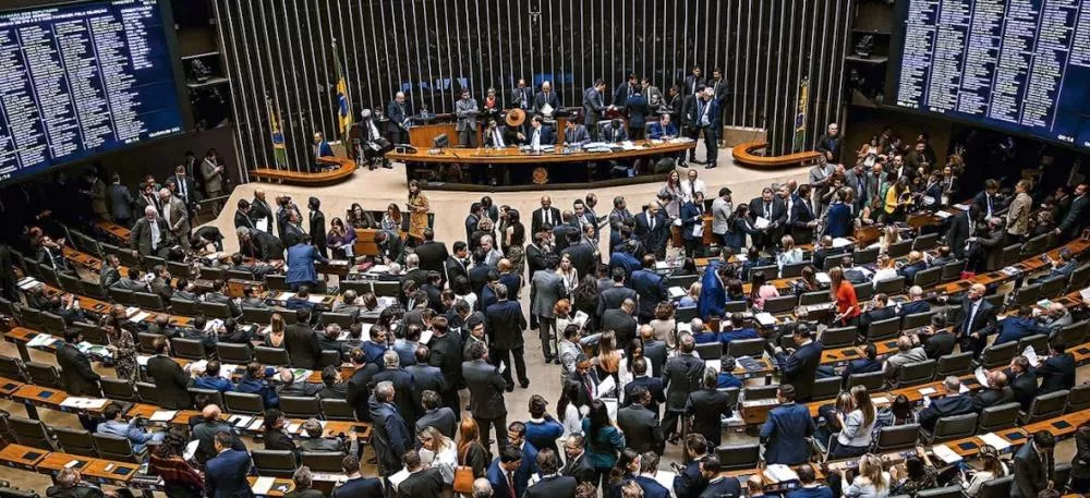 O plenário da Câmara dos Deputados durante sessão – Foto: ASCOM / Câmara dos Deputados.