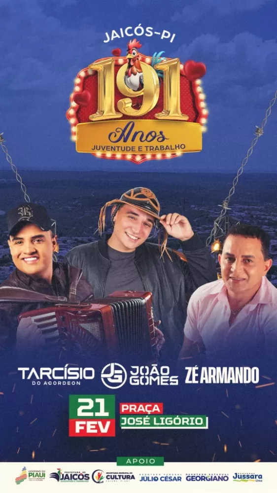 Convite oficial para o show principal – Foto: ASCOM.