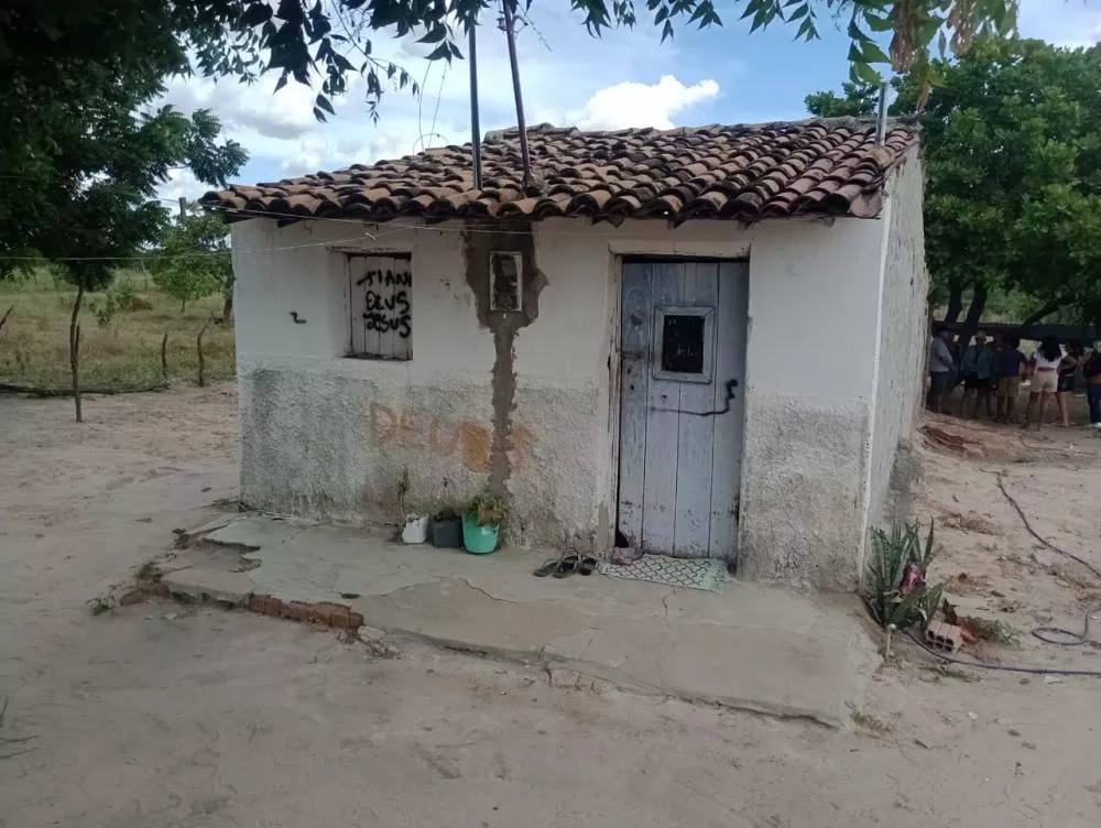 Residência onde a vítima foi assassinada - Foto: Reprodução