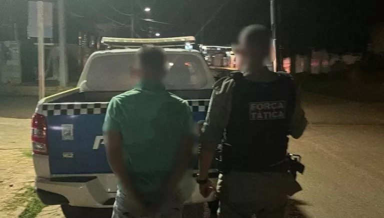 Suspeito foi preso pela polícia. Foto: Reprodução/Cidades na Net